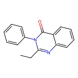 2-Ethyl-3-phenylquinazolin-4-one structure