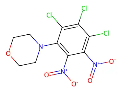 4-(2,3,4-Trichloro-5,6-dinitrophenyl)morpholine structure