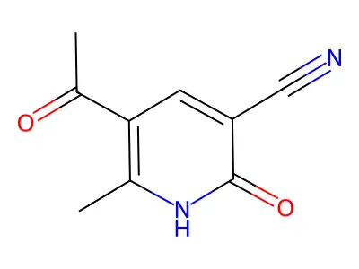 5-Acetyl-2-hydroxy-6-methylnicotinonitrile structure