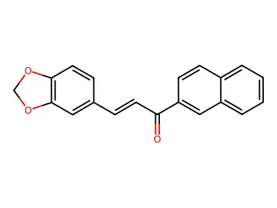 3-(Benzo[d][1,3]dioxol-5-yl)-1-(naphthalen-2-yl)prop-2-en-1-one structure