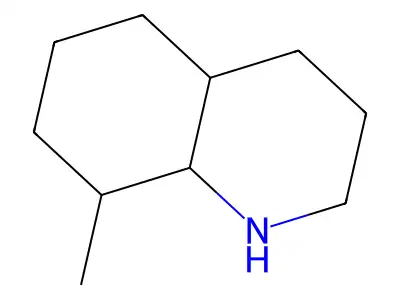 Decahydro-8-methylquinoline structure