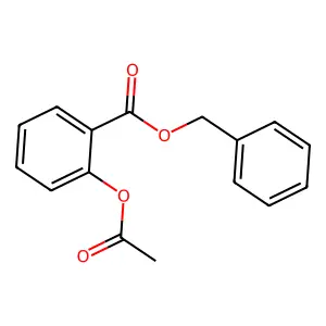 Benzyl 2-acetoxybenzoate structure