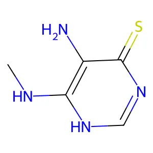 5-Amino-6-(methylamino)pyrimidine-4-thiol structure