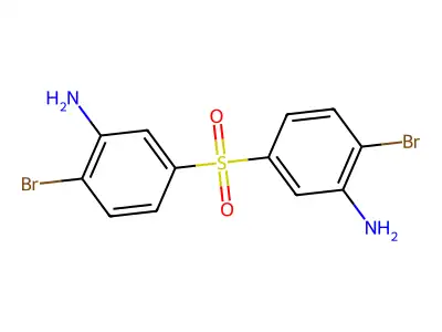3,3'-Sulfonylbis(6-bromoaniline) structure