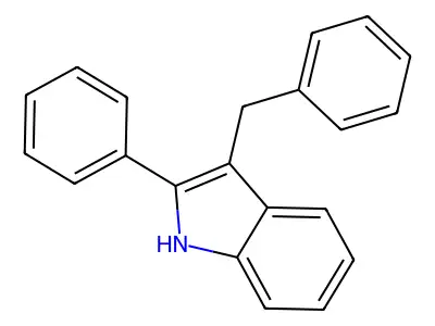3-Benzyl-2-phenyl-1H-indole structure