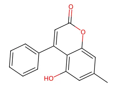 5-hydroxy-7-methyl-4-phenyl-2H-chromen-2-one structure