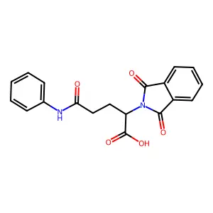 2-(1,3-Dioxoisoindolin-2-yl)-5-oxo-5-(phenylamino)pentanoic acid structure