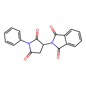 2-(2,5-Dioxo-1-phenyl-3-pyrrolidinyl)-1H-isoindole-1,3(2H)-dione structure