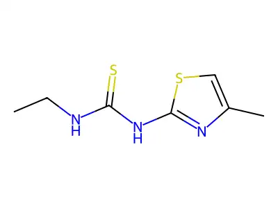 Thiourea, N-ethyl-N'-(4-methyl-2-thiazolyl)- structure