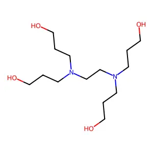 3,3',3'',3'''-(Ethane-1,2-diylbis(azanetriyl))tetrakis(propan-1-ol) structure