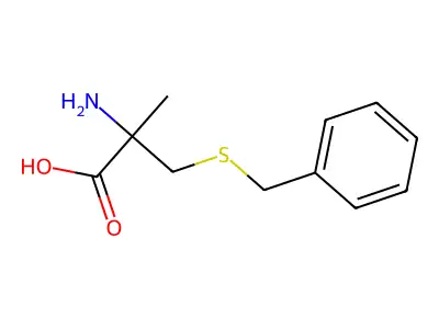 (RS)-2-Amino-3-benzylsulfanyl-2-methyl-propionic acid structure
