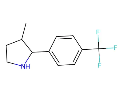 3-Methyl-2-[4-(trifluoromethyl)phenyl]pyrrolidine structure