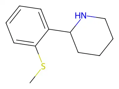 2-[2-(Methylsulfanyl)phenyl]piperidine structure