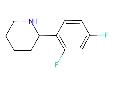 2-(2,4-Difluorophenyl)piperidine structure