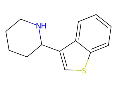 2-(1-Benzothiophen-3-yl)piperidine structure
