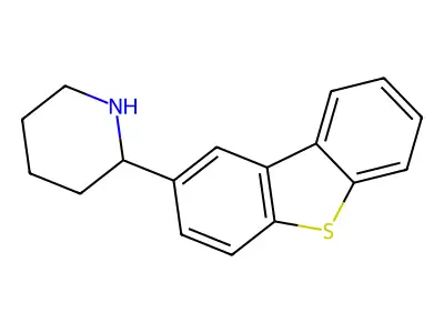 Piperidine, 2-(2-dibenzothienyl)- structure