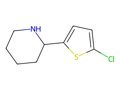 2-(5-Chlorothiophen-2-yl)piperidine structure