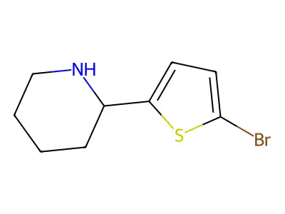2-(5-Bromothiophen-2-yl)piperidine structure