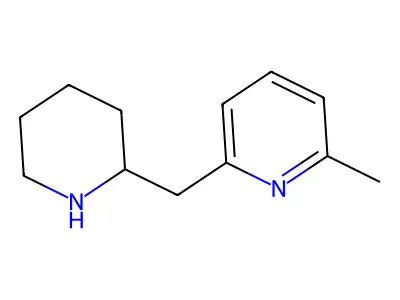 2-Methyl-6-(piperidin-2-ylmethyl)pyridine structure