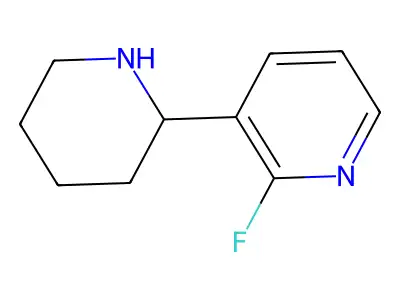2-Fluoro-3-(piperidin-2-yl)pyridine structure