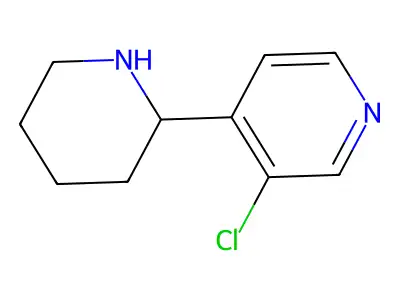 3-Chloro-4-(piperidin-2-yl)pyridine structure
