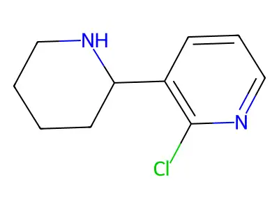 2-Chloro-3-(piperidin-2-yl)pyridine structure