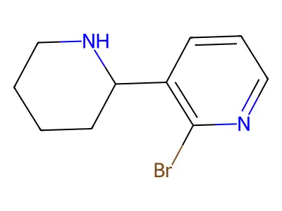 2-Bromo-3-(piperidin-2-yl)pyridine structure