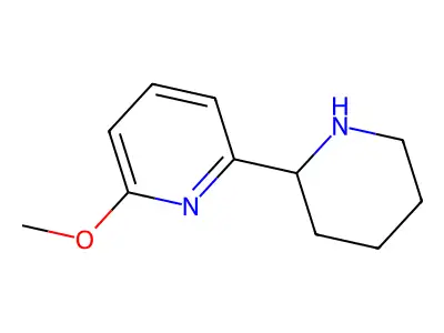 2-Methoxy-6-(piperidin-2-yl)pyridine structure