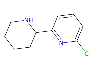 2-Chloro-6-(piperidin-2-yl)pyridine structure