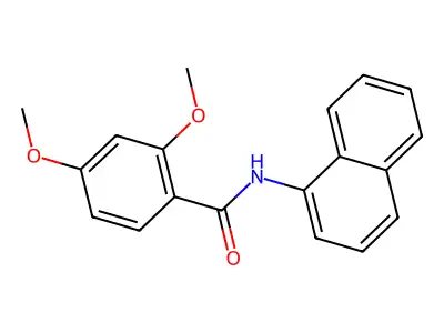 2,4-dimethoxy-N-(1-naphthyl)benzamide structure