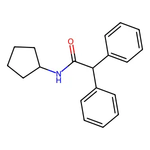 N-cyclopentyl-2,2-diphenylacetamide structure