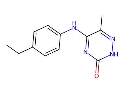 5-((4-Ethylphenyl)amino)-6-methyl-1,2,4-triazin-3-ol structure