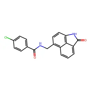 4-chloro-N-({3-oxo-2-azatricyclo[6.3.1.0^{4,12}]dodeca-1(12),4,6,8,10-pentaen-9-yl}methyl)benzamide structure