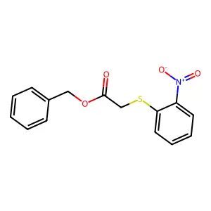 Benzyl 2-(2-nitrophenyl)sulfanylacetate structure