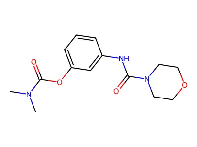 3-(Morpholine-4-carboxamido)phenyl dimethylcarbamate structure