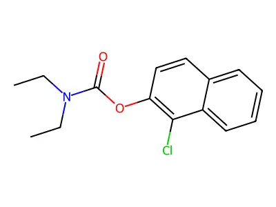 1-氯萘-2-基 二乙基氨基甲酸酯 structure