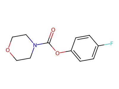 4-Fluorophenyl morpholine-4-carboxylate structure