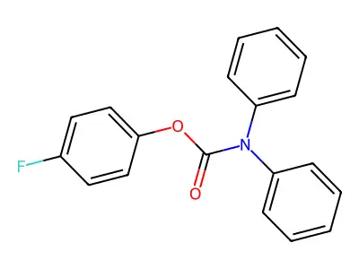 4-Fluorophenyl diphenylcarbamate structure