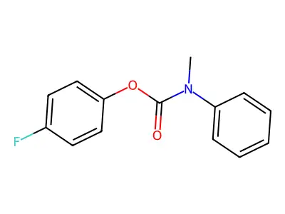 4-Fluorophenyl methyl(phenyl)carbamate structure