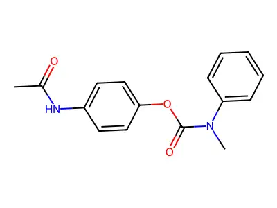 4-(Acetylamino)phenyl methyl(phenyl)carbamate structure