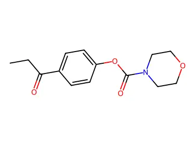 (4-Propanoylphenyl) morpholine-4-carboxylate structure
