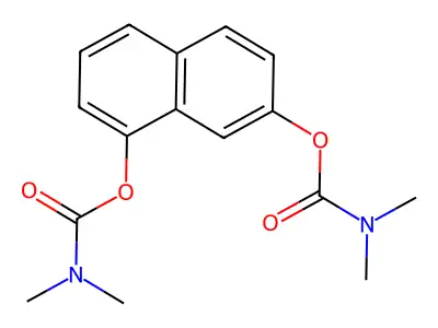 [8-(dimethylcarbamoyloxy)naphthalen-2-yl] N,N-dimethylcarbamate structure