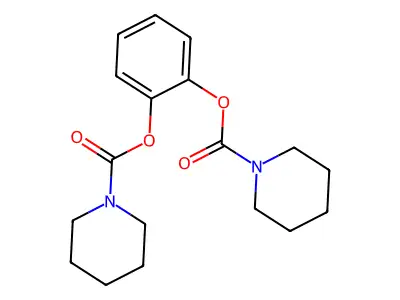 2-Piperidylcarbonyloxyphenyl piperidinecarboxylate structure