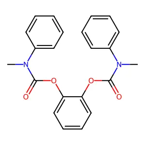2-{[methyl(phenyl)carbamoyl]oxy}phenyl N-methyl-N-phenylcarbamate structure