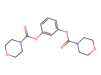 3-(Morpholine-4-carbonyloxy)phenyl morpholine-4-carboxylate structure