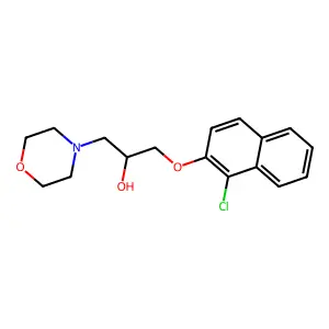 1-(1-Chloronaphthalen-2-yl)oxy-3-morpholin-4-ylpropan-2-ol structure