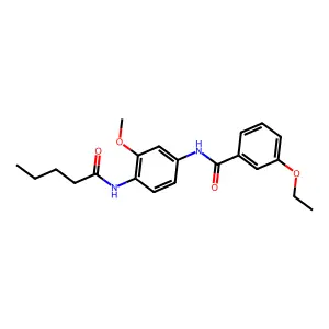 3-ethoxy-N-[3-methoxy-4-(pentanoylamino)phenyl]benzamide structure