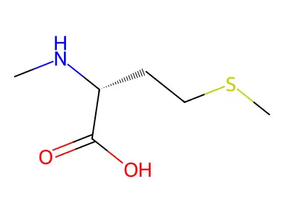 2-(Methylamino)-4-(methylsulfanyl)butanoic acid structure