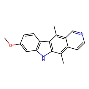 6H-Pyrido(4,3-b)carbazole, 8-methoxy-5,11-dimethyl- structure
