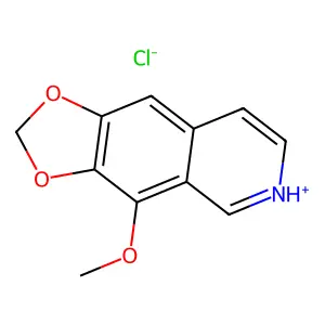 1,3-Dioxolo(4,5-g)isoquinoline, 4-methoxy-, hydrochloride structure